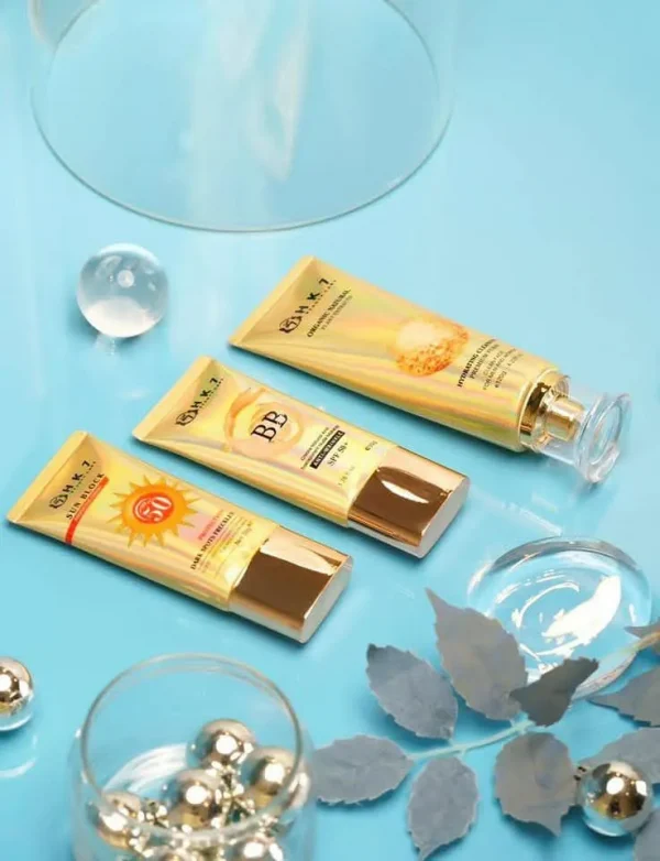 Set of 3 Creams: Sun Block Protective Cream, BB Cream, Hydrating Cream